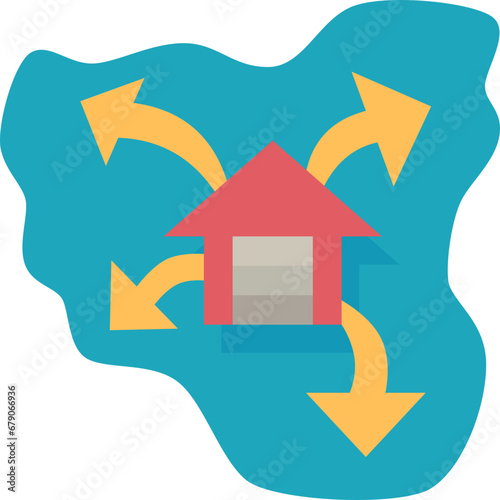 distributed  icon