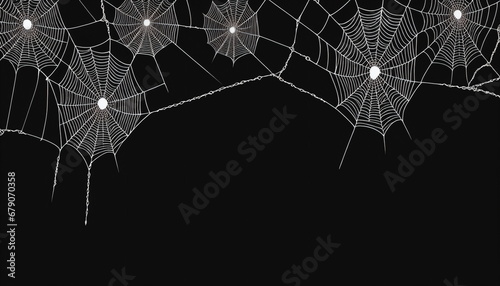 Creepy Spider Webs Silhouette