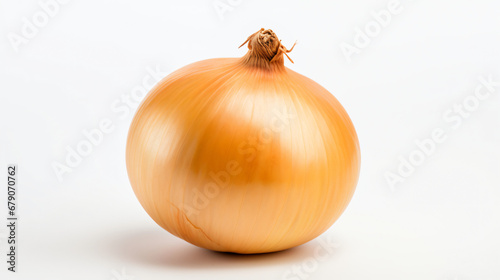 Whole Onion On White Background