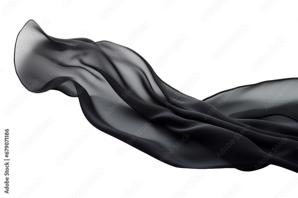 Naklejka premium Elegant fashion flying satin silk cloth design for product display