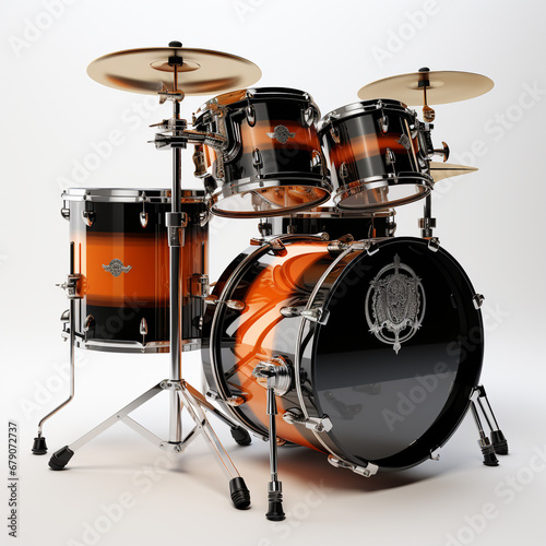 3d drum model with white background