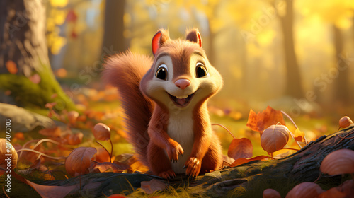 cartoon squirrel