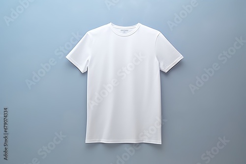 white t shirt on a mannequin. Plain T-shirt for branding. T-shirt printing concept