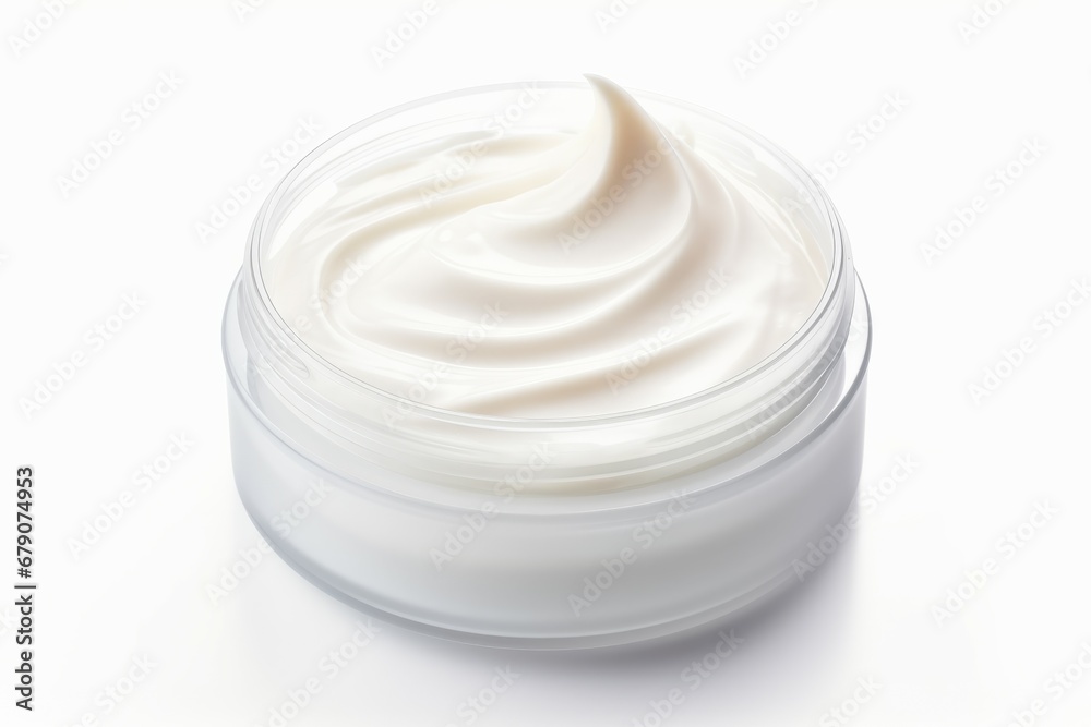 Isolated cosmetic cream on white background Isolated cosmetic cream on white background