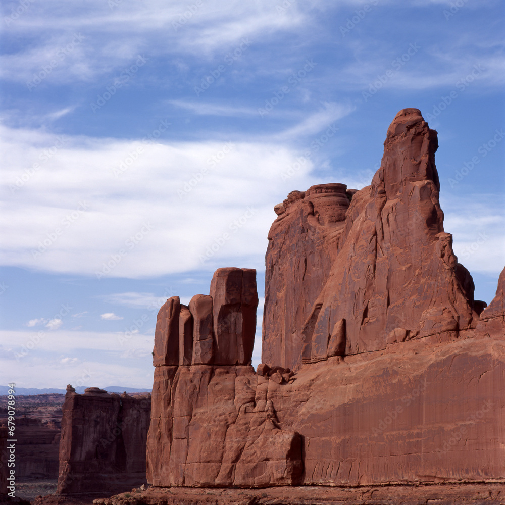 Arches National Park and blue sky