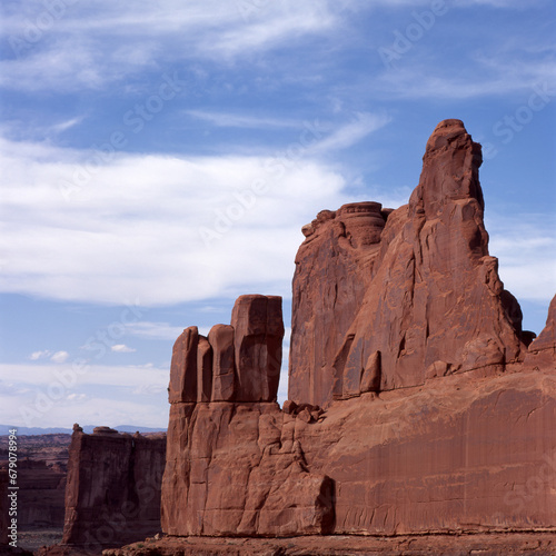 Arches National Park and blue sky