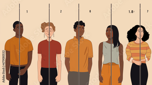 Racial Discrimination: A powerful visual illustrating the impact of racial discrimination and the need for societal change towards inclusivity