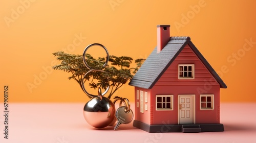 Key Ring Shape Wooden House On, HD, Background Wallpaper, Desktop Wallpaper