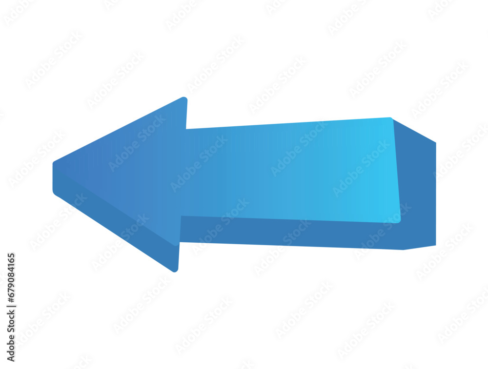 Blue arrow in cartoon style. This 3D-style element of set - a blue arrow with a shadow, perfect for indicating direction. Vector illustration. Blue arrow in cartoon style. This 3D-style element of set - a blue arrow with a shadow, perfect for indicating direction. Vector illustration.