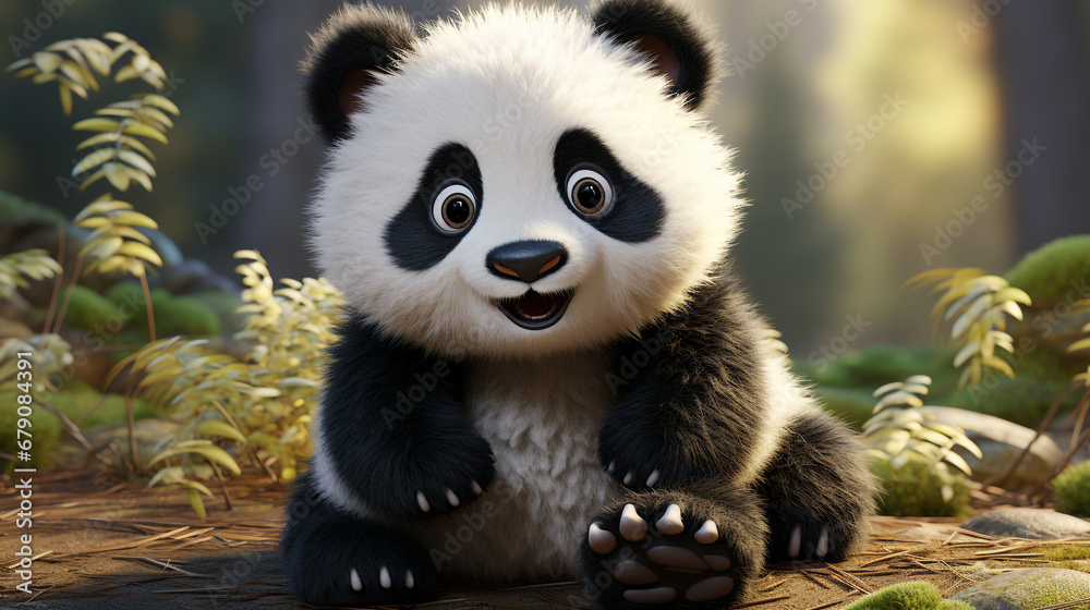Obraz premium Cute panda wallpapers