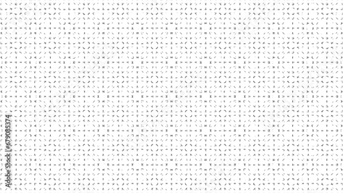 Abstract creative dash line pattern monochrome background illustration.