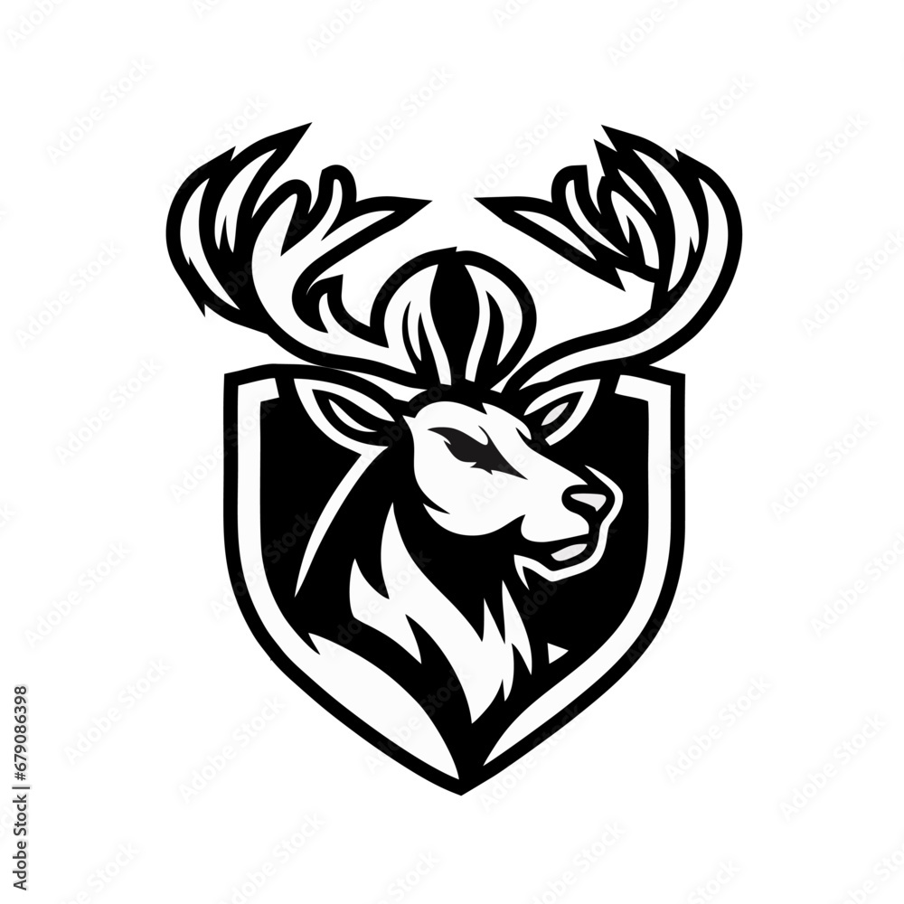 Reindeer sport logo icon design illustration Reindeer sport logo icon design illustration