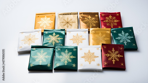 vintage christmas card with box, vintage christmas gift box, christmas gift box,  © Micro