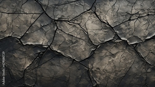 Cracked stone surface abstract background. Generative AI