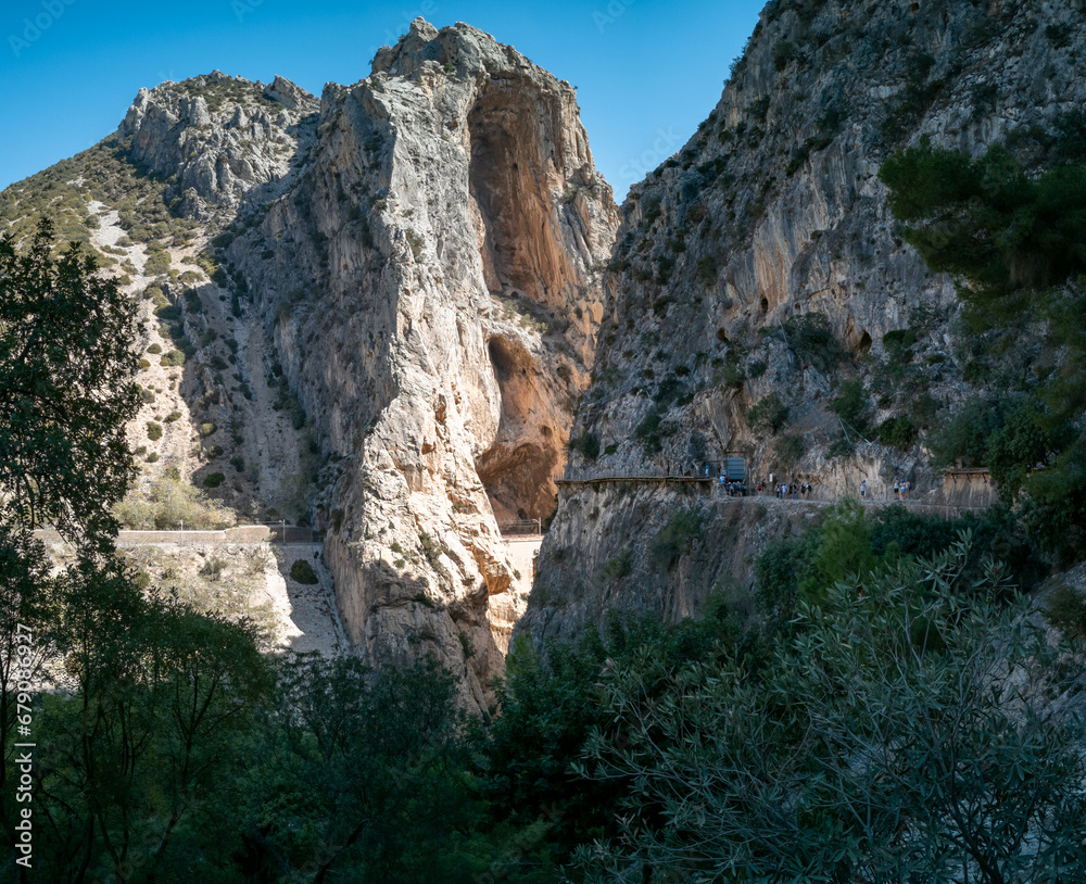 Tourists Explore the Famed Caminito del Rey s Cliffside Walkways