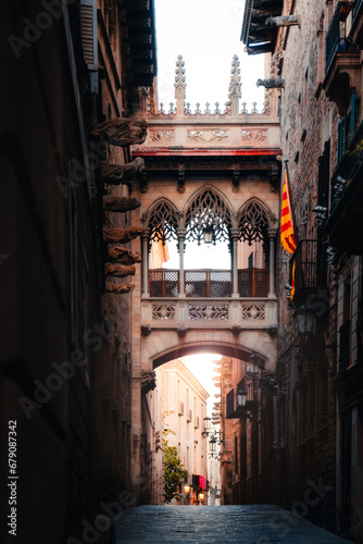 Pont del Bisbe at Dawn: A Barcelona Morning Delight photo