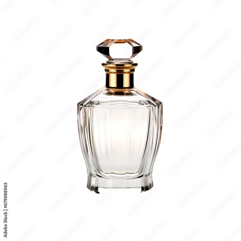 Perfume bottle glass on transparent background, white background, isolated, icon material, vector illustration Perfume bottle glass on transparent background, white background, isolated, icon material, vector illustration