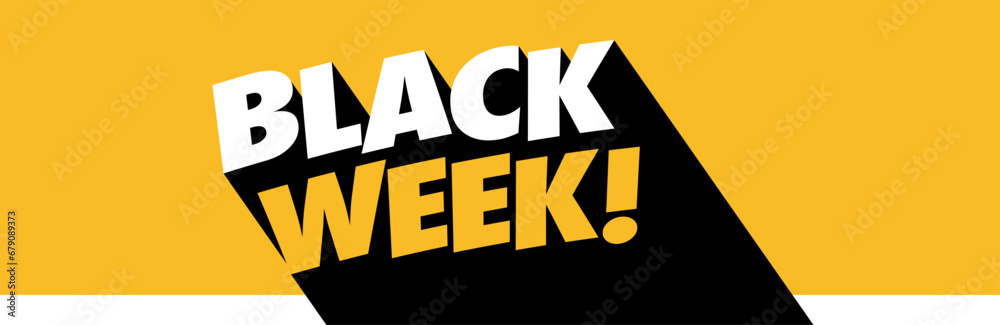 Black week - obrazy, fototapety, plakaty 
