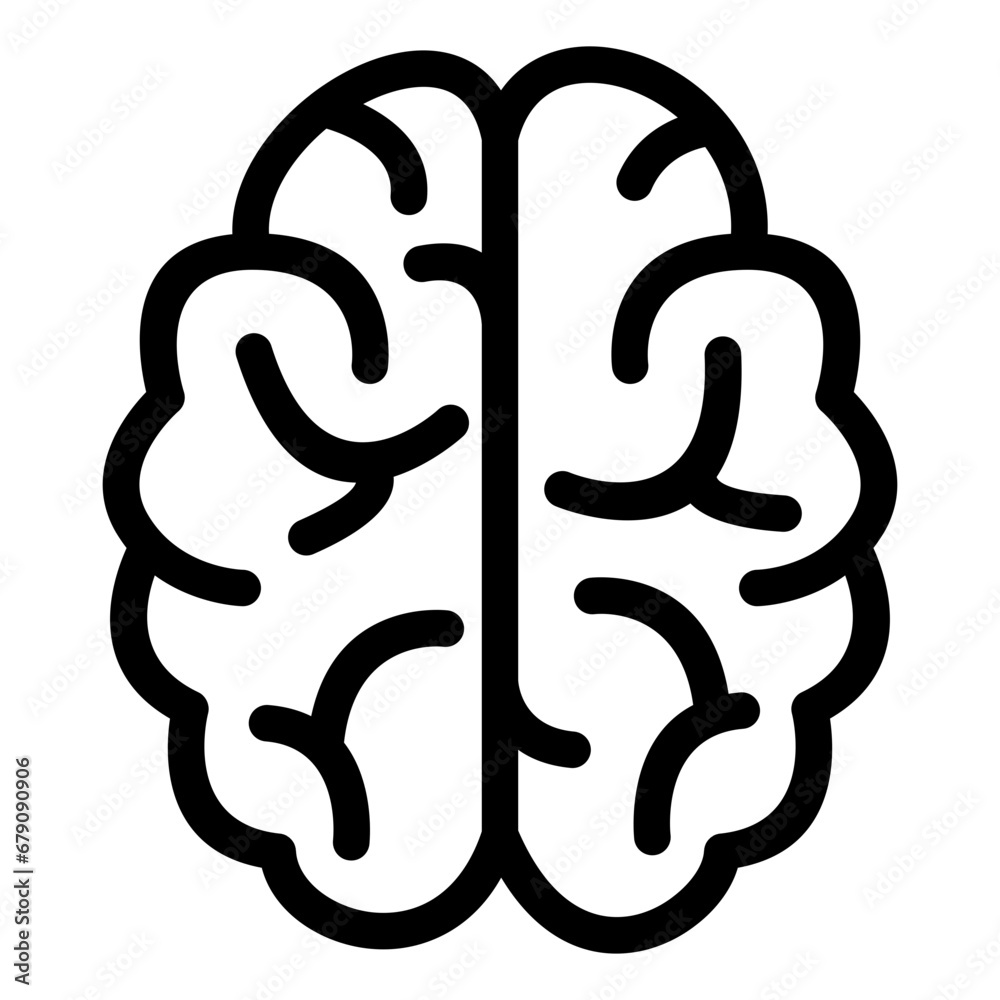 Brain symbol. Editable Pixel perfect stroke line vector icon set. Education and science icons. School, student, homework and education concept. Brain symbol. Editable Pixel perfect stroke line vector icon set. Education and science icons. School, student, homework and education concept.