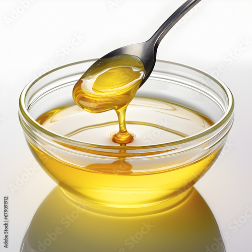 Clarified Butter isolated on a white background. Generative ai. 