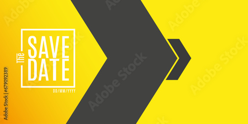 Save the date banner. Can be used for business, marketing and advertising. logo graphic design of event summit made for economic, business and environment upcoming events. Vector EPS 10