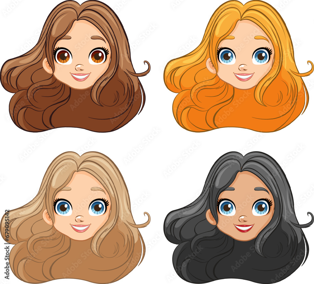 Gorgeous Woman with Big Eyes and Long Hair Gorgeous Woman with Big Eyes and Long Hair