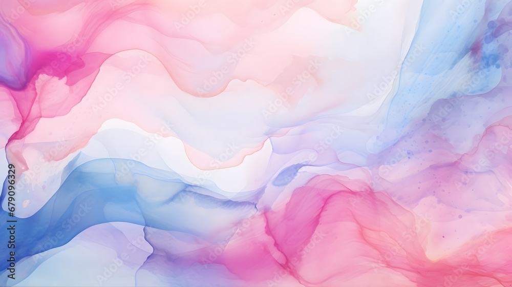 watercolor stains multicolor seamless background texture marble. Generative AI.