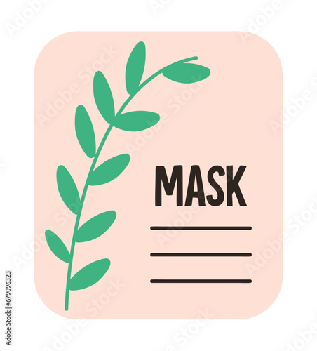 Eco product in flat cartoon style. This art work showcases a sustainable product, with a nourishing eco-friendly face cream as the focal point in the vibrant design. Vector illustration.