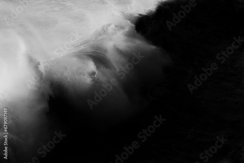 Crashing waves in cornwall