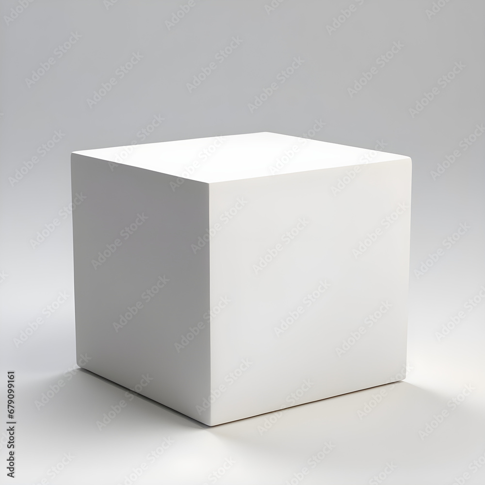 white cardboard 3d box white cardboard 3d box