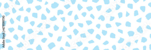 Abstract vector snowflake seamless pattern. Light blue grungy Christmas hand-drawn winter snow pattern. Hand drawn spot texture print. Sketchy random brush strokes, flecks, speckle snowfall background