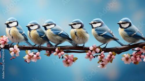 Blue Tit Sits On Beautiful Branch, HD, Background Wallpaper, Desktop Wallpaper