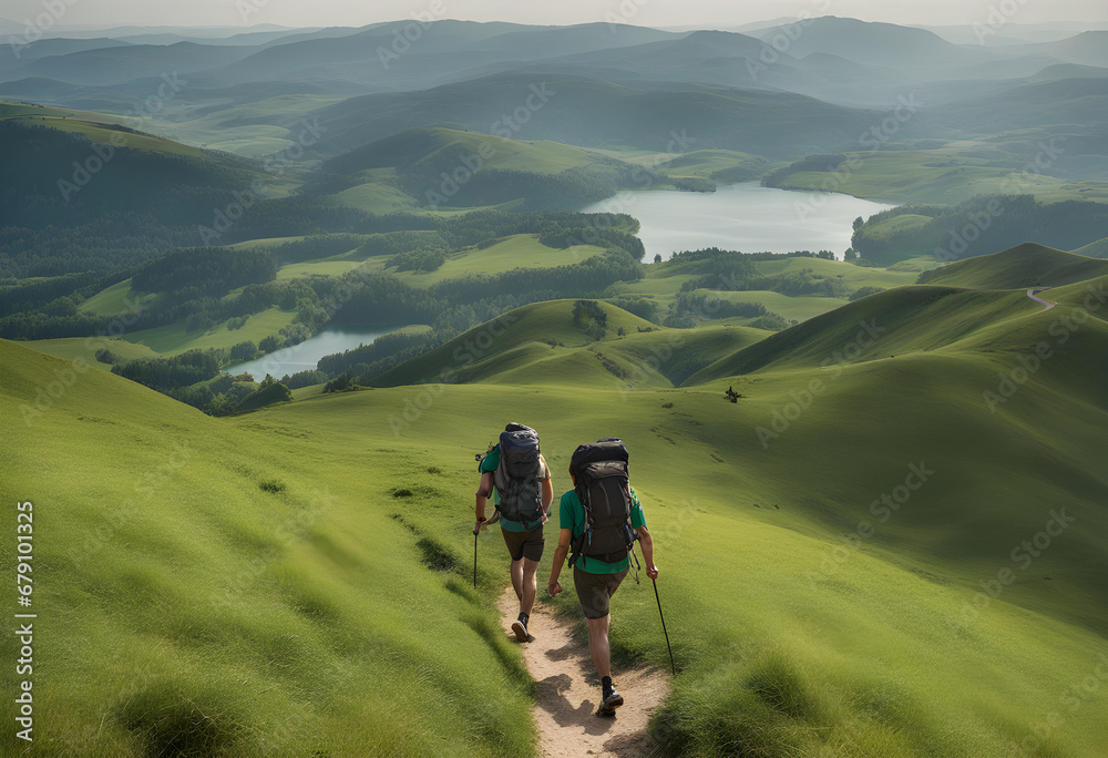 Obraz premium hiking in the mountains
