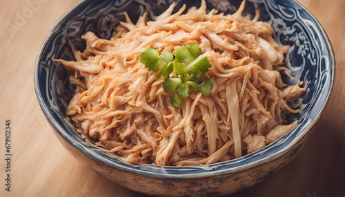 A Chinese dish: shredded chicken photo