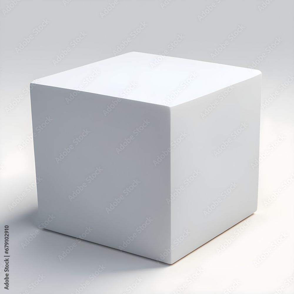 White 3d box White 3d box
