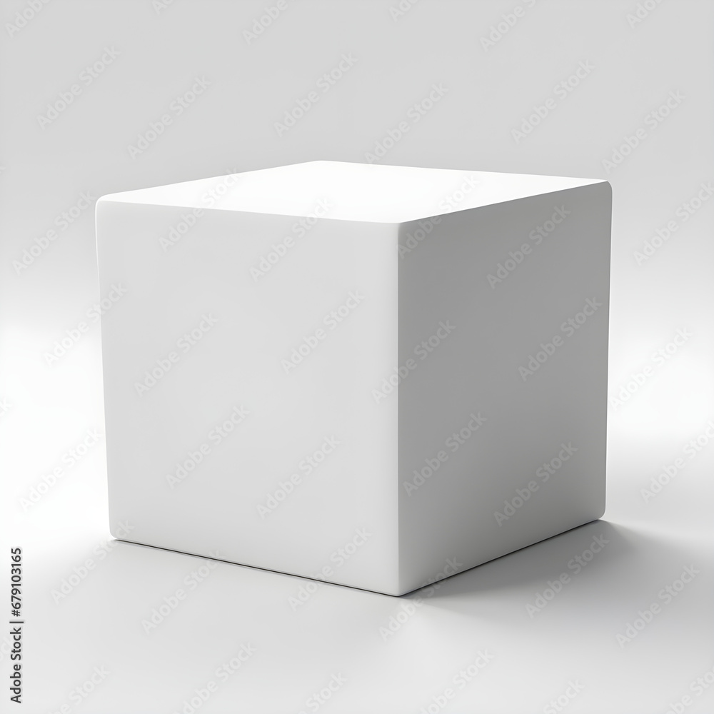 White 3d box White 3d box