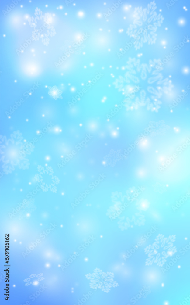 winter snowfall effect, snowflakes and snow particle fall down. Christmas, new year blizzard scene. Falling snow.Eps 10