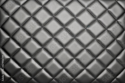 close snapshot of a quilted vinyl in grey © altitudevisual
