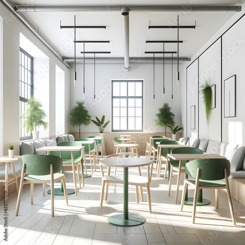 A minimalist style coffee shop