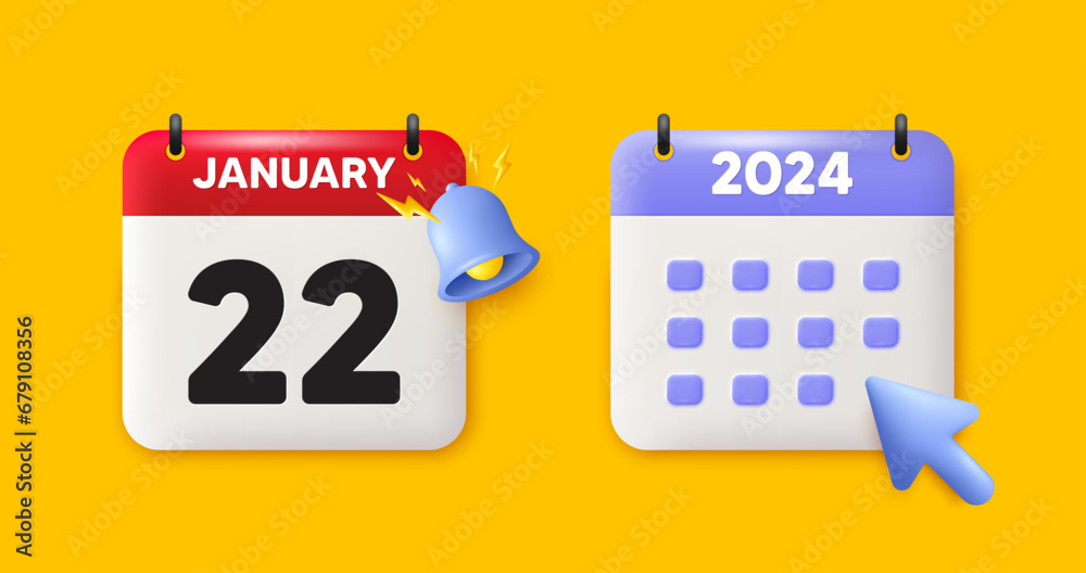 22th day of the month icon. Calendar date 3d icon. Event schedule date. Meeting appointment time. 22th day of January month. Calendar event reminder date. Vector 22th day of the month icon. Calendar date 3d icon. Event schedule date. Meeting appointment time. 22th day of January month. Calendar event reminder date. Vector