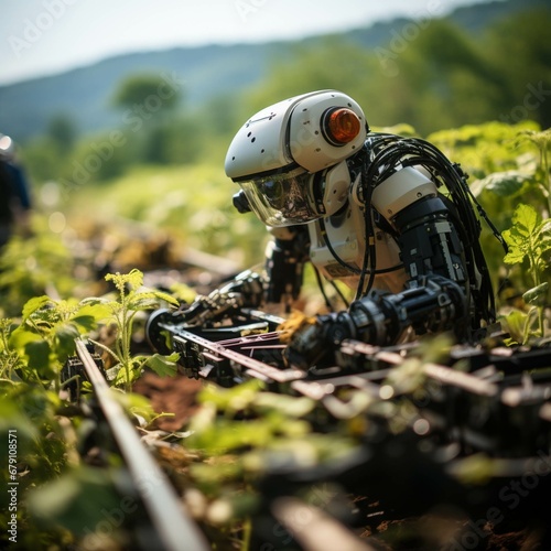 Robot harvesting system in vegetable field