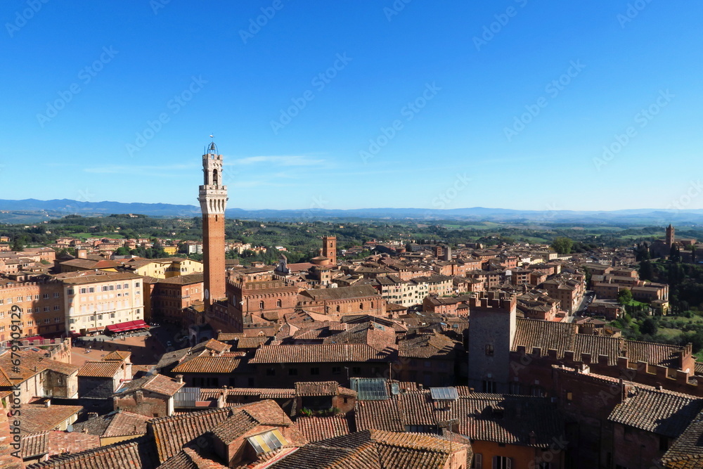 Siena, Torre del Mangia. Tuscany, Italy