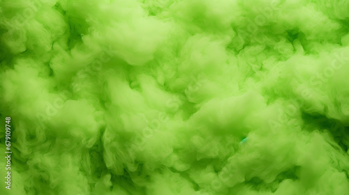 Green cotton candy background. Candy floss texture. Generative AI photo