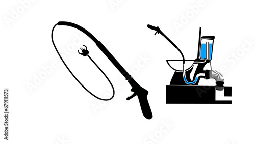 Toilet Snake Household Toilet Cleaning Tools , Pipe Dredging Tool