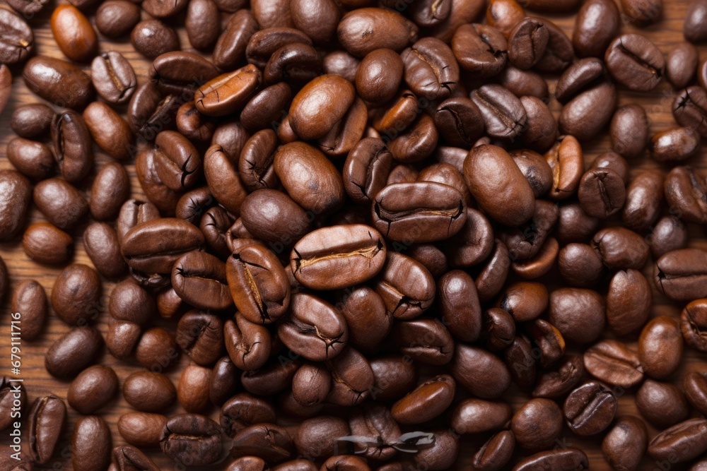 single coffee bean extreme closeup