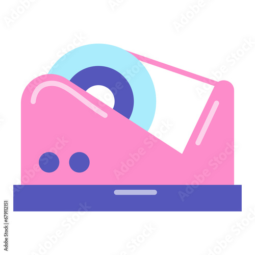 Tape dispenser icon. Tape Dispenser Vector Illustration
