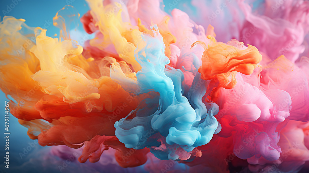 Fototapeta premium abstract watercolor background HD 8K wallpaper Stock Photographic Image