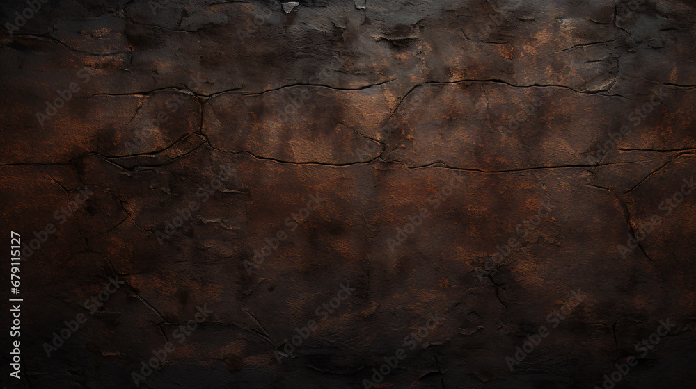 Dark brown abstract wall background