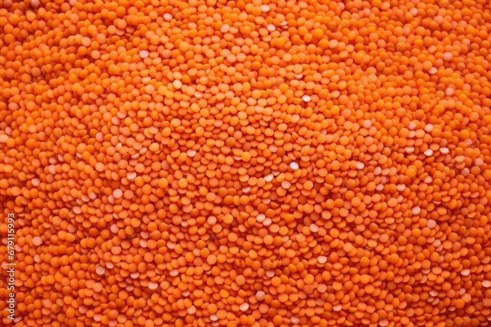 macro images of red lentils