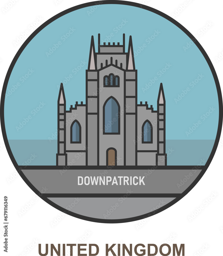 Downpatrick. Cities and towns in United Kingdom